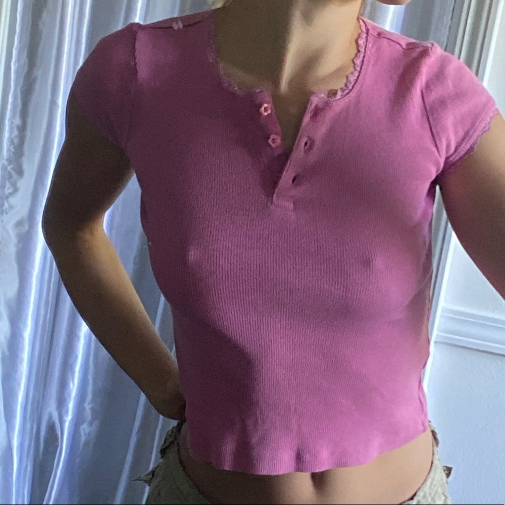 💗💗Y2K PINK BABY TEE💗💗